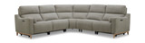 Janell 5 Piece Modular Sectional With 3 Power Reclining Seats thumbnail 1