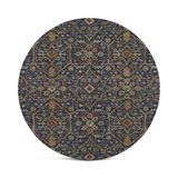 Juniper Navy Area Rug - 8′0″ Round thumbnail 1