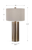 Taria Brushed Brass Table Lamp thumbnail 4