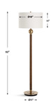 Keros Dark Oak Floor Lamp thumbnail 4