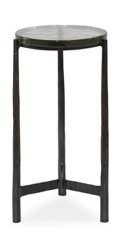Eternity Iron & Glass Accent Table