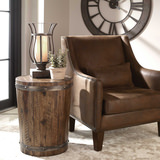 Ceylon Wine Barrel Side Table thumbnail 2