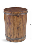 Ceylon Wine Barrel Side Table thumbnail 3