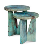 Nadette Blue Nesting Tables Set/2 thumbnail 1