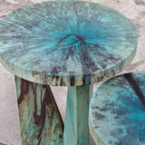 Nadette Blue Nesting Tables Set/2 thumbnail 7