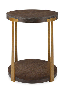 Palisade Round Wood Side Table