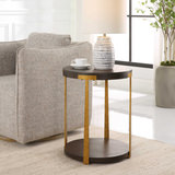 Palisade Round Wood Side Table thumbnail 6