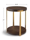 Palisade Round Wood Side Table thumbnail 3