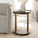 Palisade Round Wood Side Table thumbnail 7