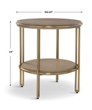 Elise Round Brass Side Table thumbnail 3