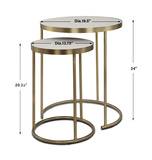 Aragon White Nesting Tables Set/2 thumbnail 3