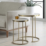 Aragon White Nesting Tables Set/2 thumbnail 7