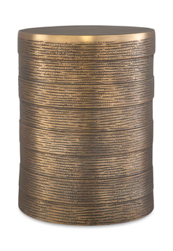 Odin Antique Brass Accent Table