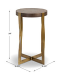 Drew Brass Accent Table thumbnail 3