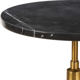 Rosston Black Marble Accent Table thumbnail 3