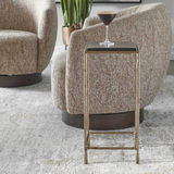 Ovard Antiqued Gold Accent Table thumbnail 5