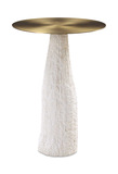 Hollen White Stone Accent Table thumbnail 5