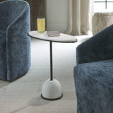 Morro White Marble Side Table thumbnail 3