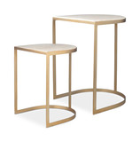 Lindon Travertine Nesting Tables Set/2 thumbnail 1