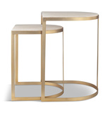 Lindon Travertine Nesting Tables Set/2 thumbnail 5