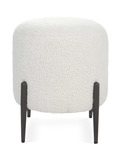 Arles White Shearling Ottoman thumbnail 1