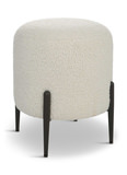 Arles White Shearling Ottoman thumbnail 5