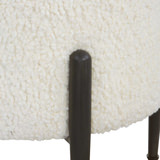 Arles White Shearling Ottoman thumbnail 2