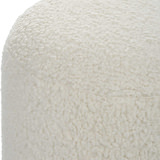 Arles White Shearling Ottoman thumbnail 3