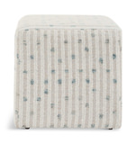 Joie White Chenille Ottoman thumbnail 2