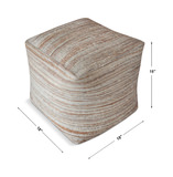 Shiro Beige Pouf thumbnail 2