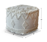 Uriah Ivory Pouf thumbnail 2