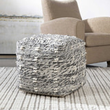 Narol Gray Pouf thumbnail 3