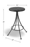 Sona Black Counter Stool thumbnail 4