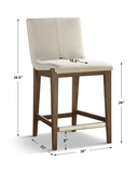 Klemens Linen Counter Stool thumbnail 2