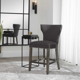Arnaud Charcoal Counter Stool thumbnail 2