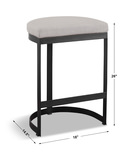 Ivanna Black Iron Counter Stool thumbnail 2
