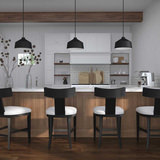 Idris Modern Wood Counter Stool thumbnail 7