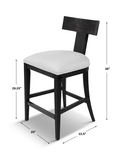 Idris Modern Wood Counter Stool thumbnail 4