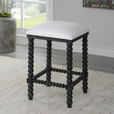 Pryce Black Backless Counter Stool thumbnail 10