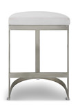 Ivanna Backless Silver Counter Stool thumbnail 5