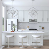 Ivanna Backless Silver Counter Stool thumbnail 10