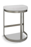 Ivanna Backless Silver Counter Stool thumbnail 9