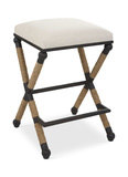 Firth Rustic Oatmeal Counter Stool thumbnail 1