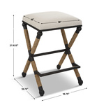 Firth Rustic Oatmeal Counter Stool thumbnail 5
