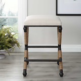 Firth Rustic Oatmeal Counter Stool thumbnail 2