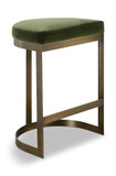 Ivanna Brass Moss Counter Stool thumbnail 1