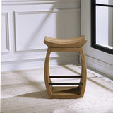Connor Modern Wood Counter Stool thumbnail 2