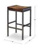 Beck Industrial Bar Stool thumbnail 2