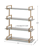 Auley Gold Wall Shelf thumbnail 2