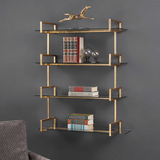 Auley Gold Wall Shelf thumbnail 3